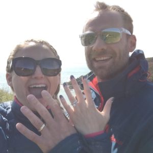 Anna & Howarth with their bespoke wedding rings