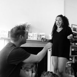 Mica & Jake designed their engagement ring together